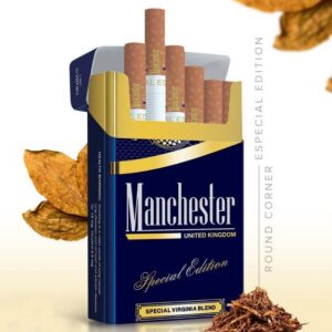 Manchester United Blue Cigarettes health reference on CigaretteCatalog