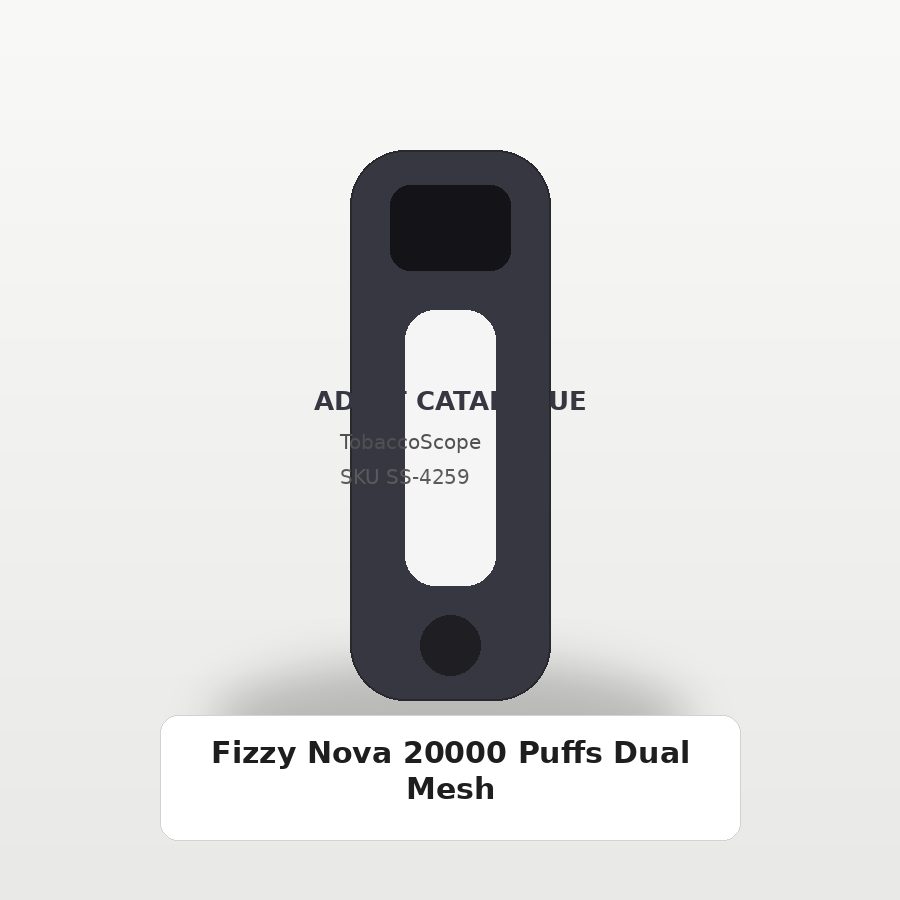 Fizzy Nova 20000 Puffs Dual Mesh adult-only catalogue product image on TobaccoScope