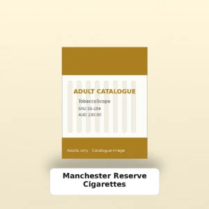 Manchester Reserve Cigarettes adult-only catalogue product image on TobaccoScope
