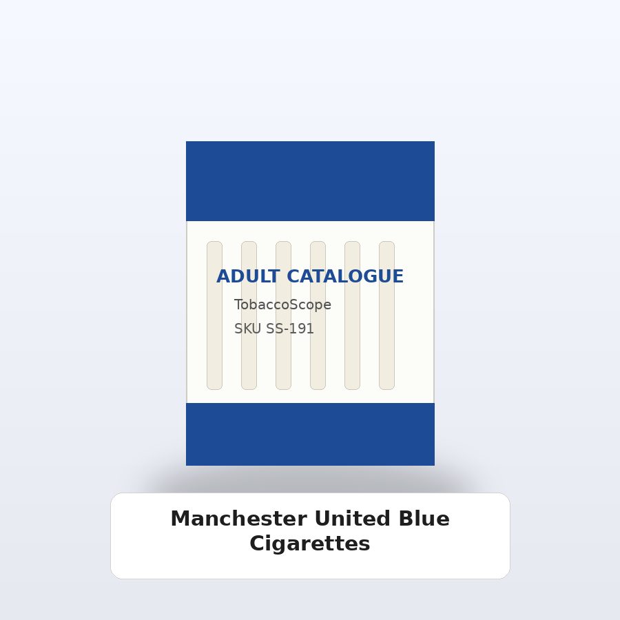 Manchester United Blue Cigarettes adult-only catalogue product image on TobaccoScope