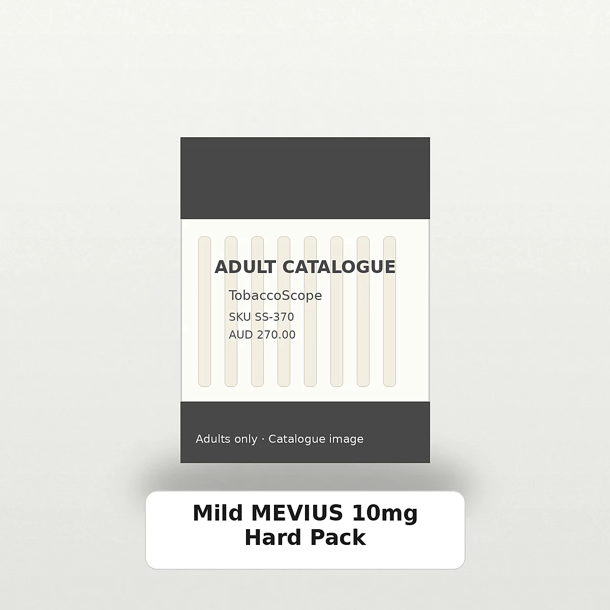 Mild MEVIUS 10mg Hard Pack adult-only catalogue product image on TobaccoScope