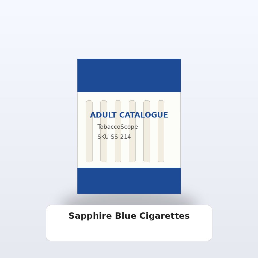 Sapphire Blue Cigarettes adult-only catalogue product image on TobaccoScope
