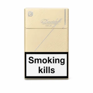 Davidoff Gold packaging photographed for a pack and carton catalogue page