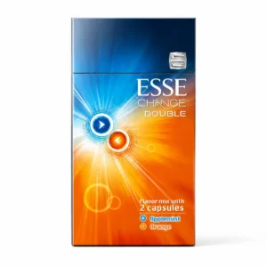 ESSE Change Double Applemint Orange packaging photographed for a pack and carton catalogue page