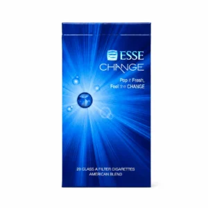 ESSE Change Mint Ice Blast 4mg packaging photographed for a pack and carton catalogue page