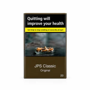 JPS Classic Original packaging photographed for a pack and carton catalogue page