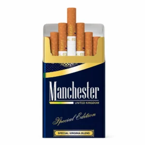 Manchester Blue Special Edition packaging photographed for a pack and carton catalogue page