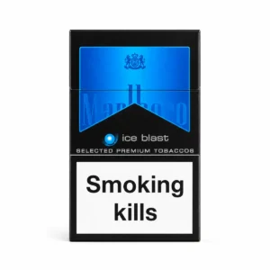 Marlboro Ice Blast packaging photographed for a pack and carton catalogue page