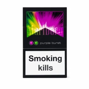 Marlboro Purple Burst packaging photographed for a pack and carton catalogue page